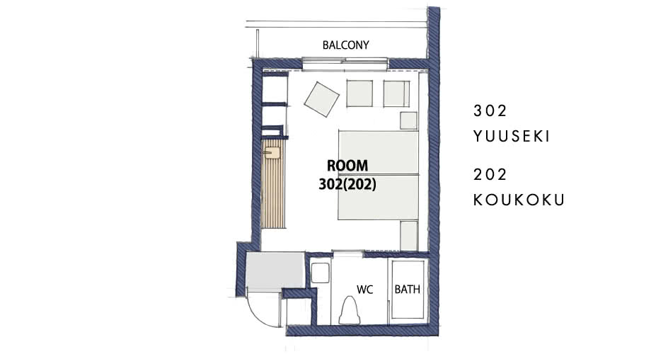幽石 YUUSEKI 302 好刻 KOUKOKU 202 間取り図